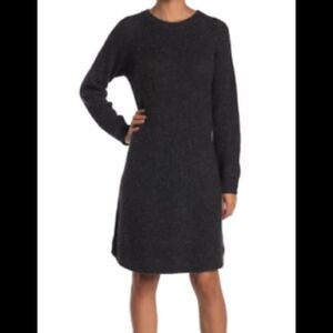 Madewell long sleeve gray loose fit sweater dress
